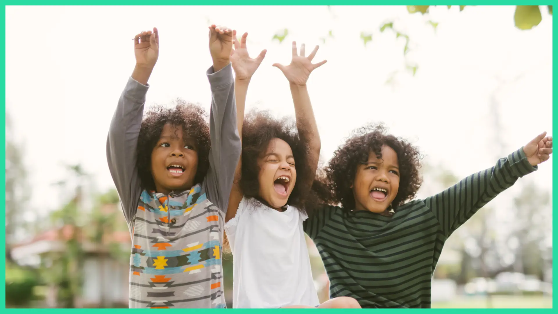 Children enjoying an educational activity together